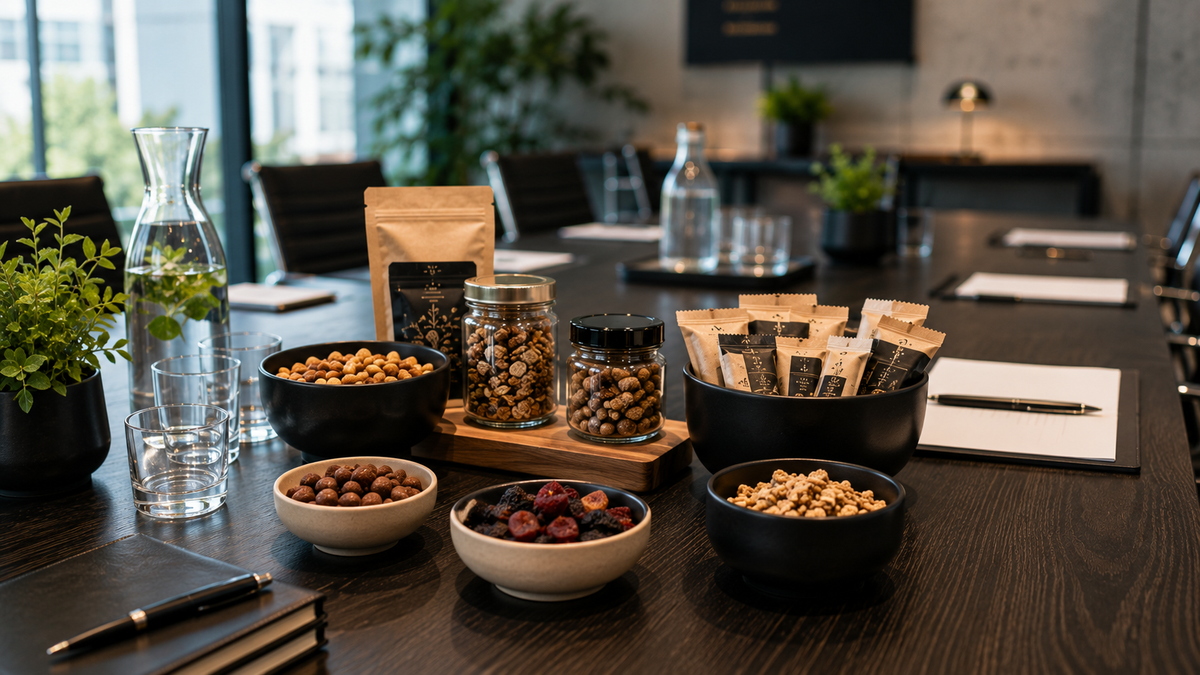Office- und Tagungssnacks: Genuss, der Meetings besser macht