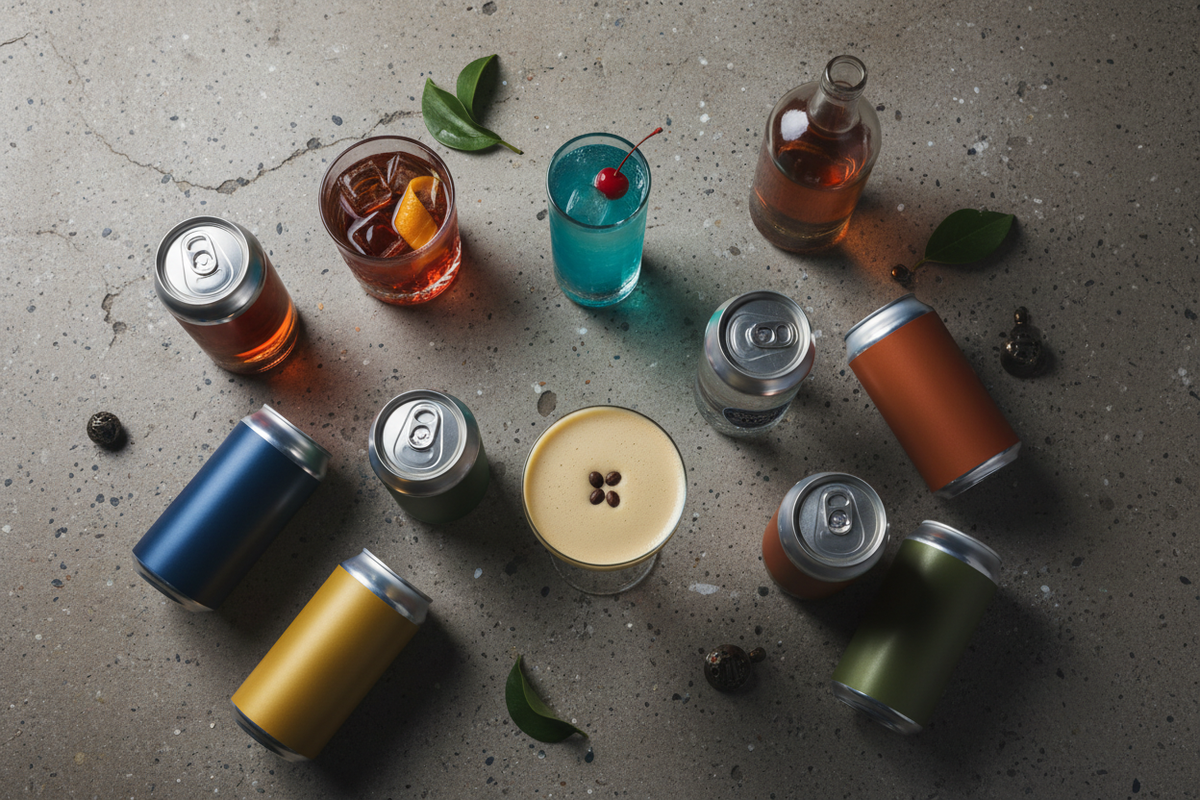 Trendgetraenke mit Alkohol Berlin Flatlay
