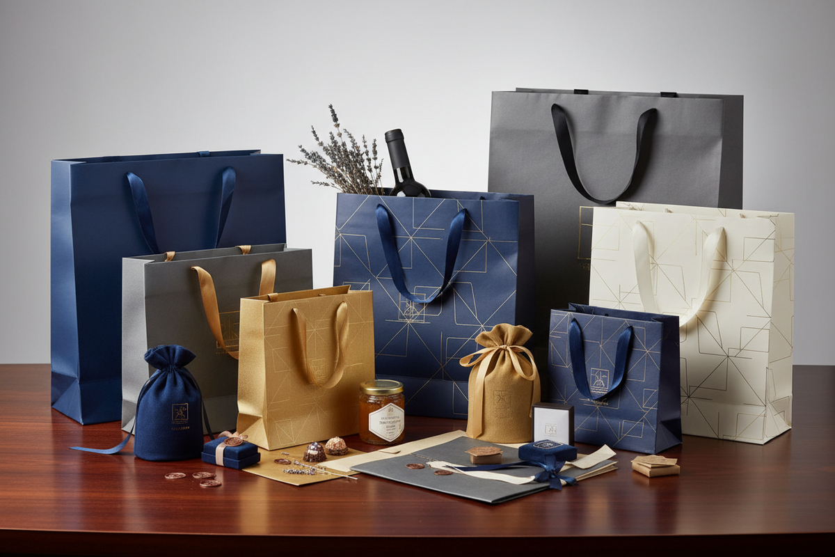 Hochwertige Geschenktaschen aus Berlin stilvoll und modern präsentiert