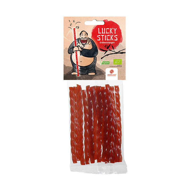 mind Sweets Lucky Sticks Erdbeere 75g