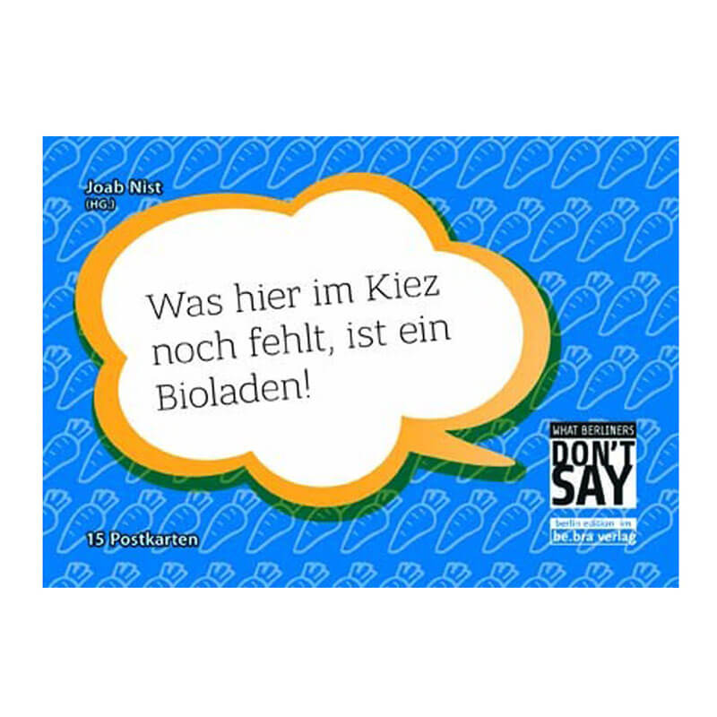 be.bra verlag: What Berliners don't say