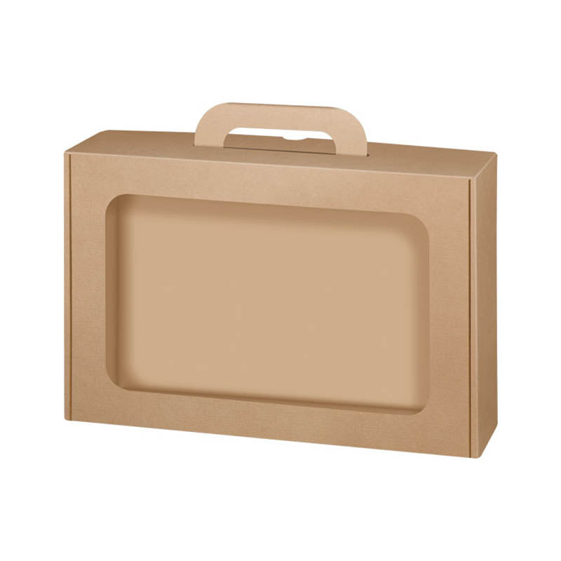 Geschenktragekarton Lino mit Fenster 365x245x85mm