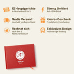 Rotes Heftcover mit Taste Twelve-Emblem und Aufdruck Berlin 2027