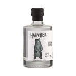 AA Spirits Hainber Obstler 50 ml, 40% vol: transparente Flasche mit schwarzer Kappe und Tieretikett