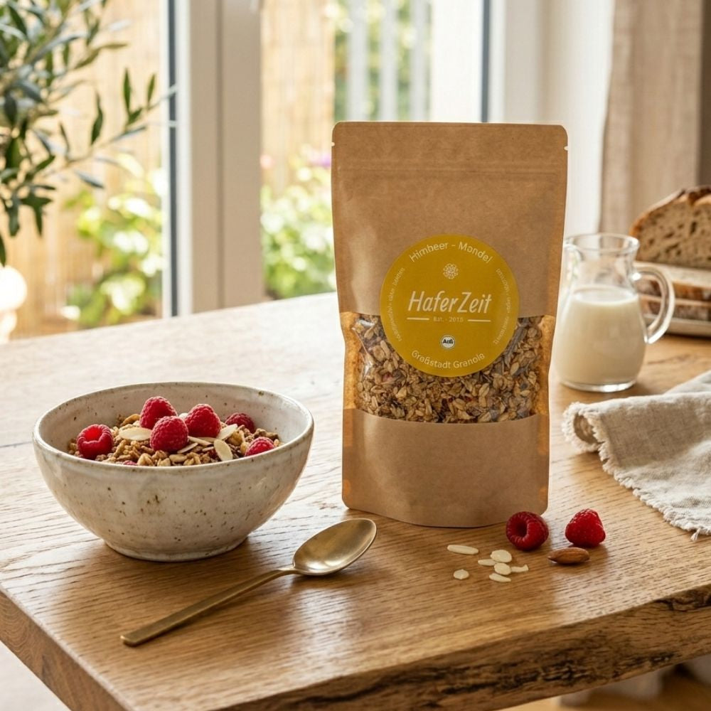Haferzeit BIO Granola Himbeer-Mandel 300g