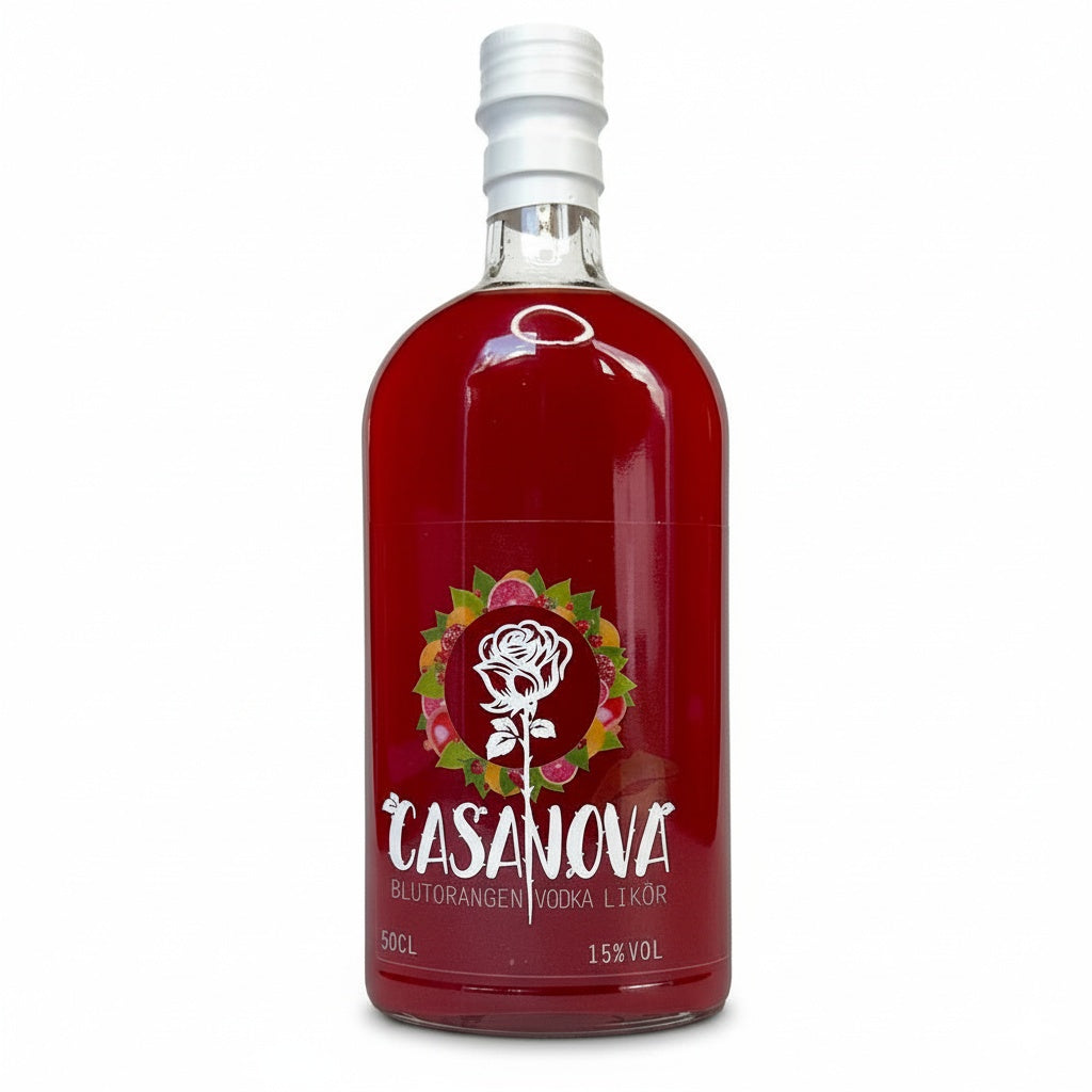 Casanova Blutorangen-Vodka Likör 15%vol 0,5l