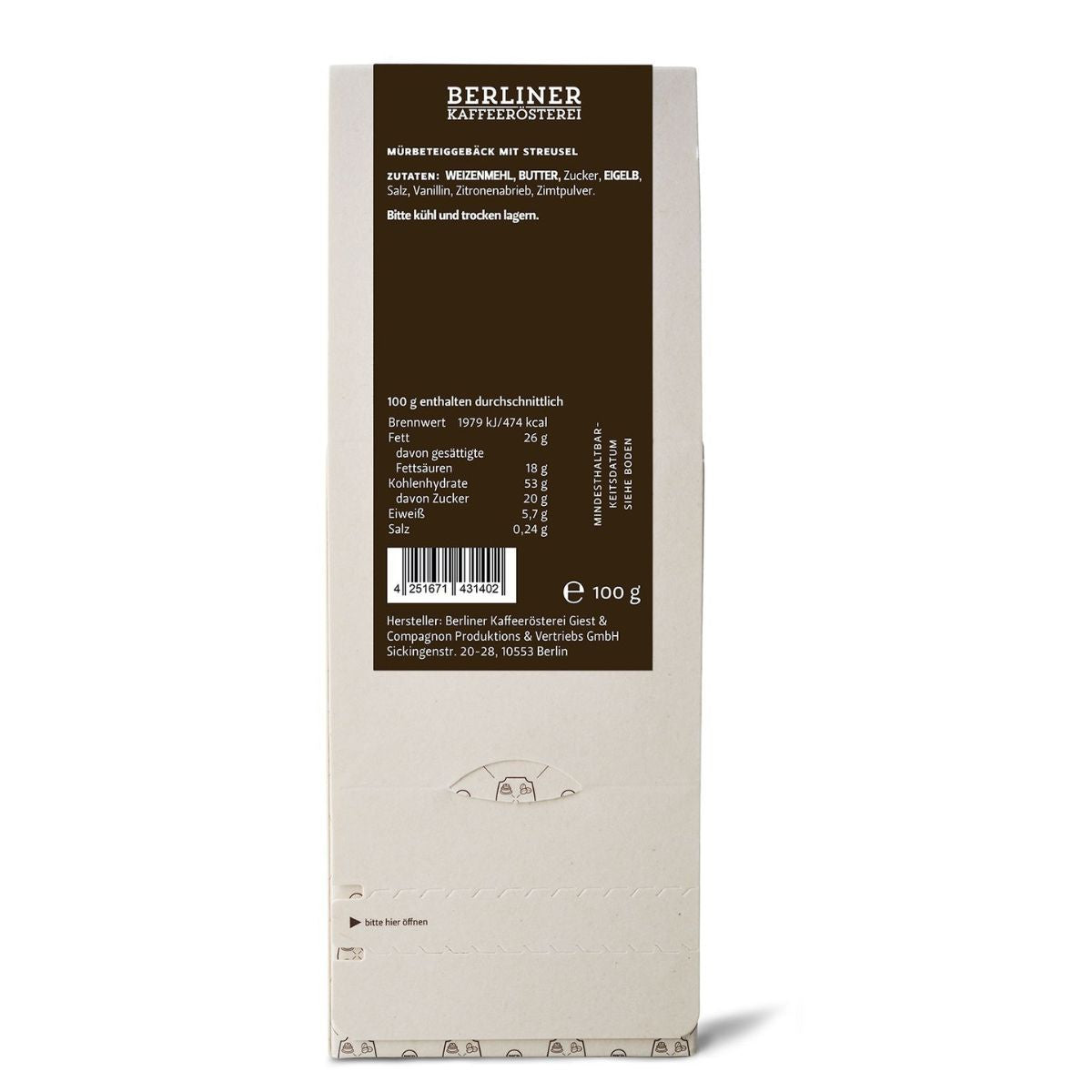 BKR Gebäck Knusperstreusel 100g