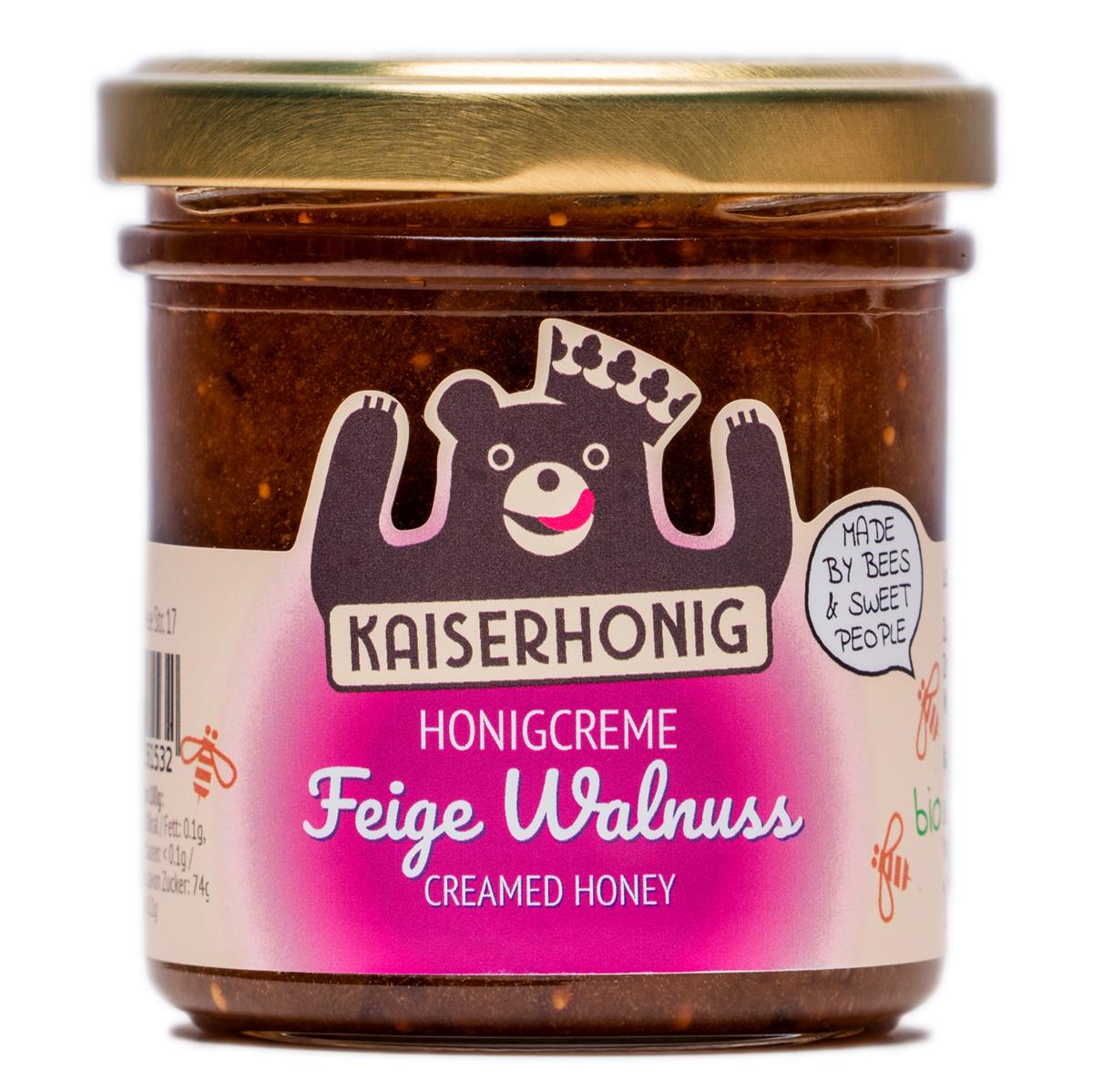 KAISER Honig Feige Walnuss in Honig 180g Glas