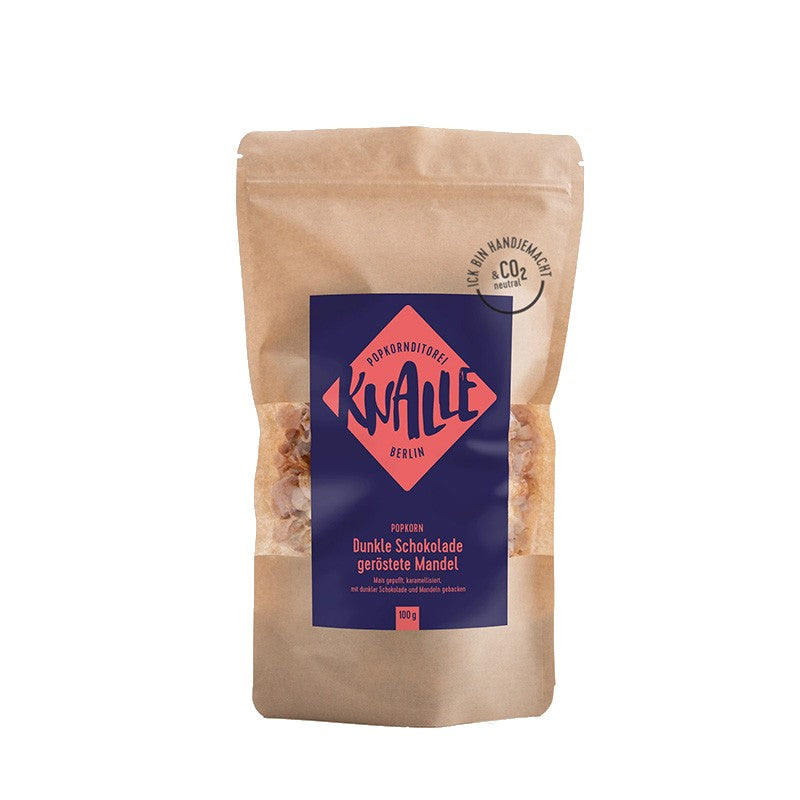 KNALLE Popcorn Dunkle Schokolade geröstete Mandel 40g