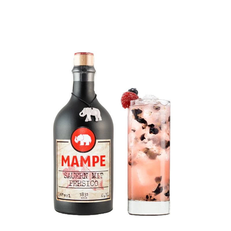 Mampe Sauern mit Persiko 0,5l 24% vol.