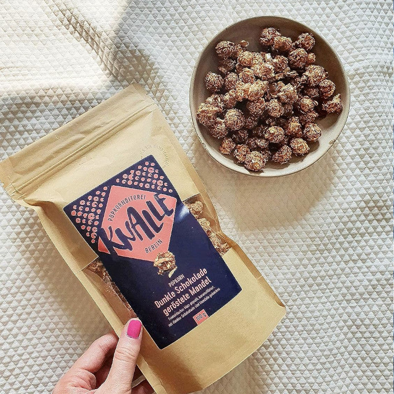 KNALLE Popcorn Dunkle Schokolade geröstete Mandel 40g