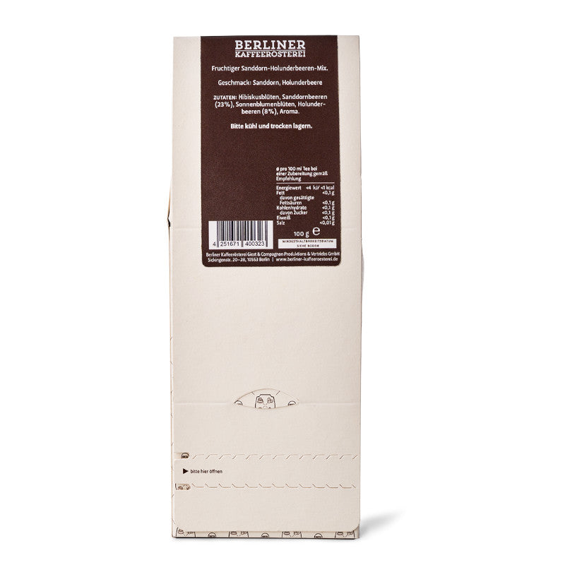 BKR Früchtetee Sanddorn-Hollunderbeere 100g