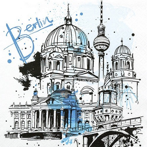 Berlin Servietten Graphics 3-Lagig 33x33cm 20 Stück