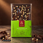 Zartbitter-Schokoladen-Packung 59% mit Crispkugeln (95 g), Reichert, mit Schokostücken