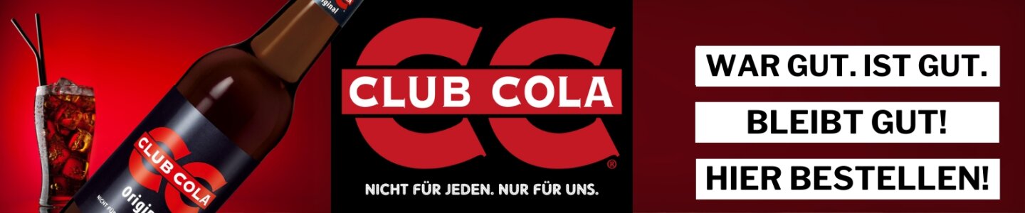 Club Cola - War gut. Ist gut. Bleibt gut. Hier bestellen!