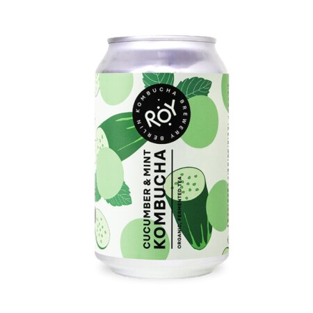 ROY Kombucha Cucumber &amp; Mint BIO 0,33l Dose