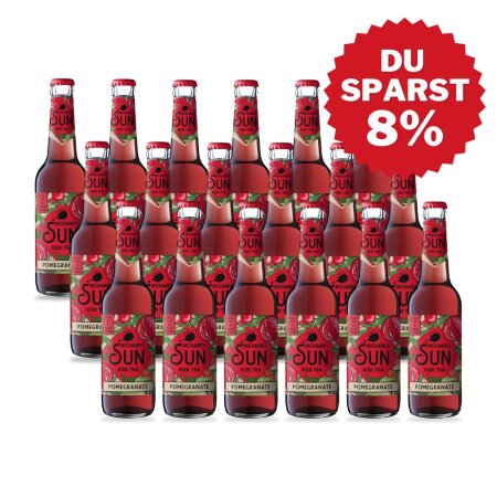 18 Flaschen Pomegranate 0,33l der Berliner Manufaktur Richard`s SUN